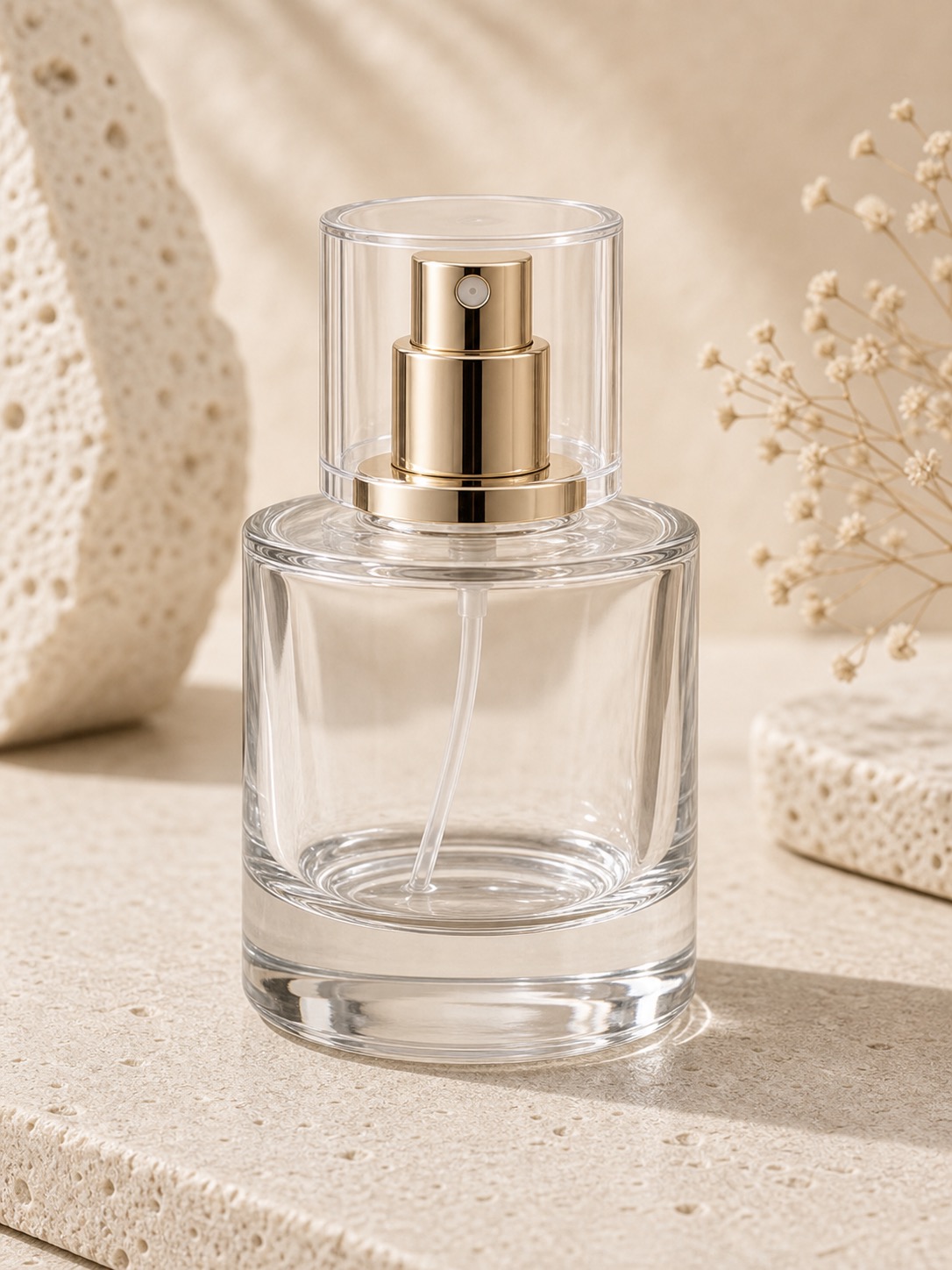 Thick Bottom Cylindrical Perfume Bottle product view