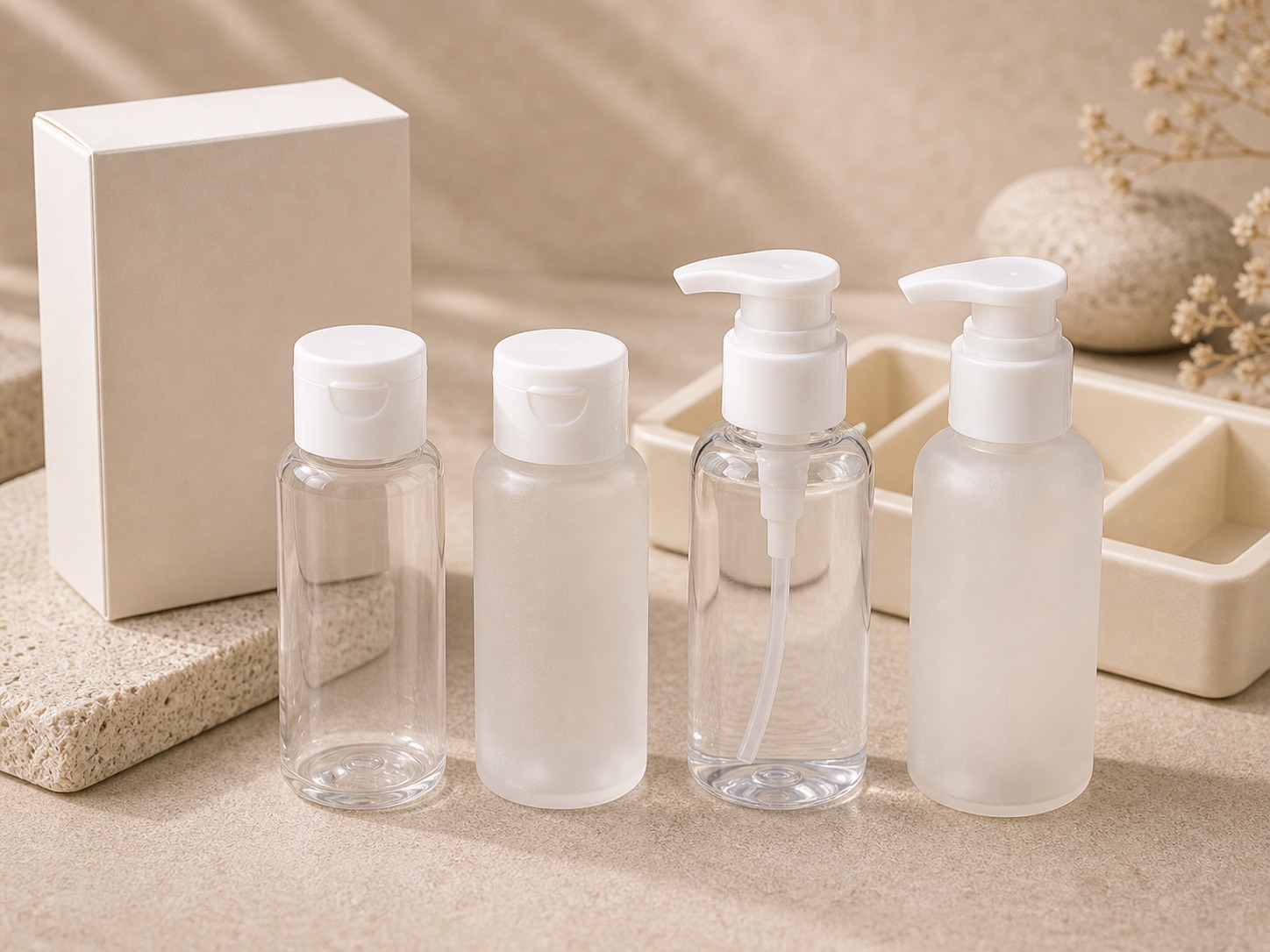 Hotel amenity mini bottle set