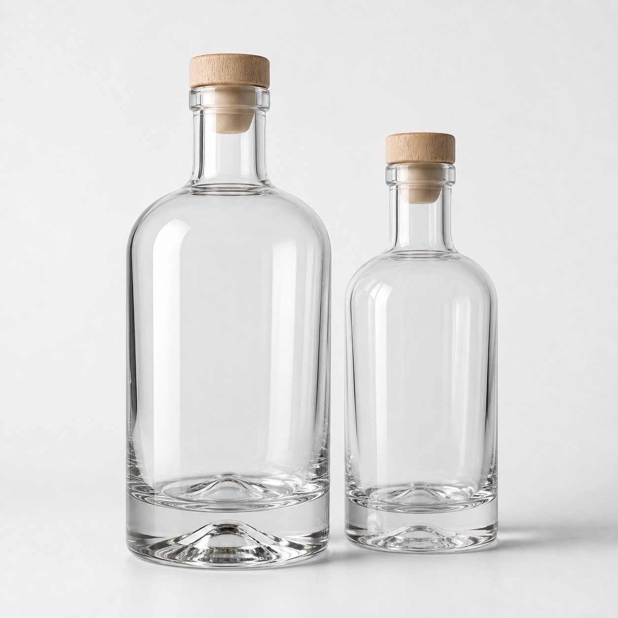 Custom Nordic Round Glass Spirit Bottle product view
