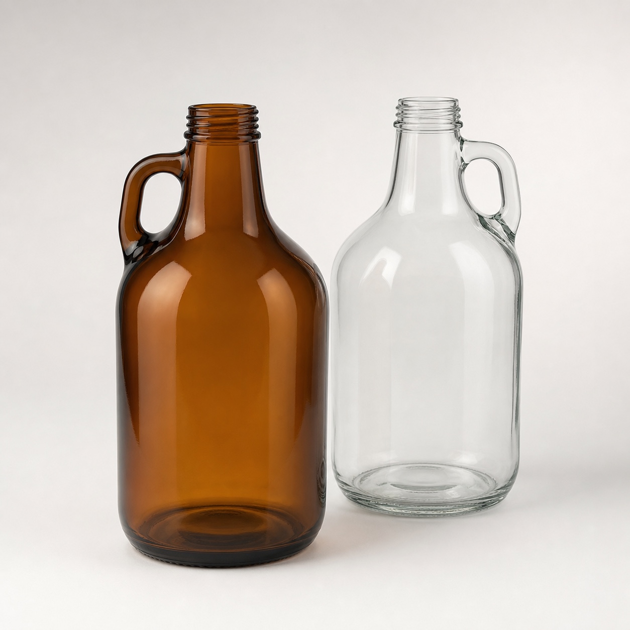 Custom Glass Growler Jug with Finger Loop product view