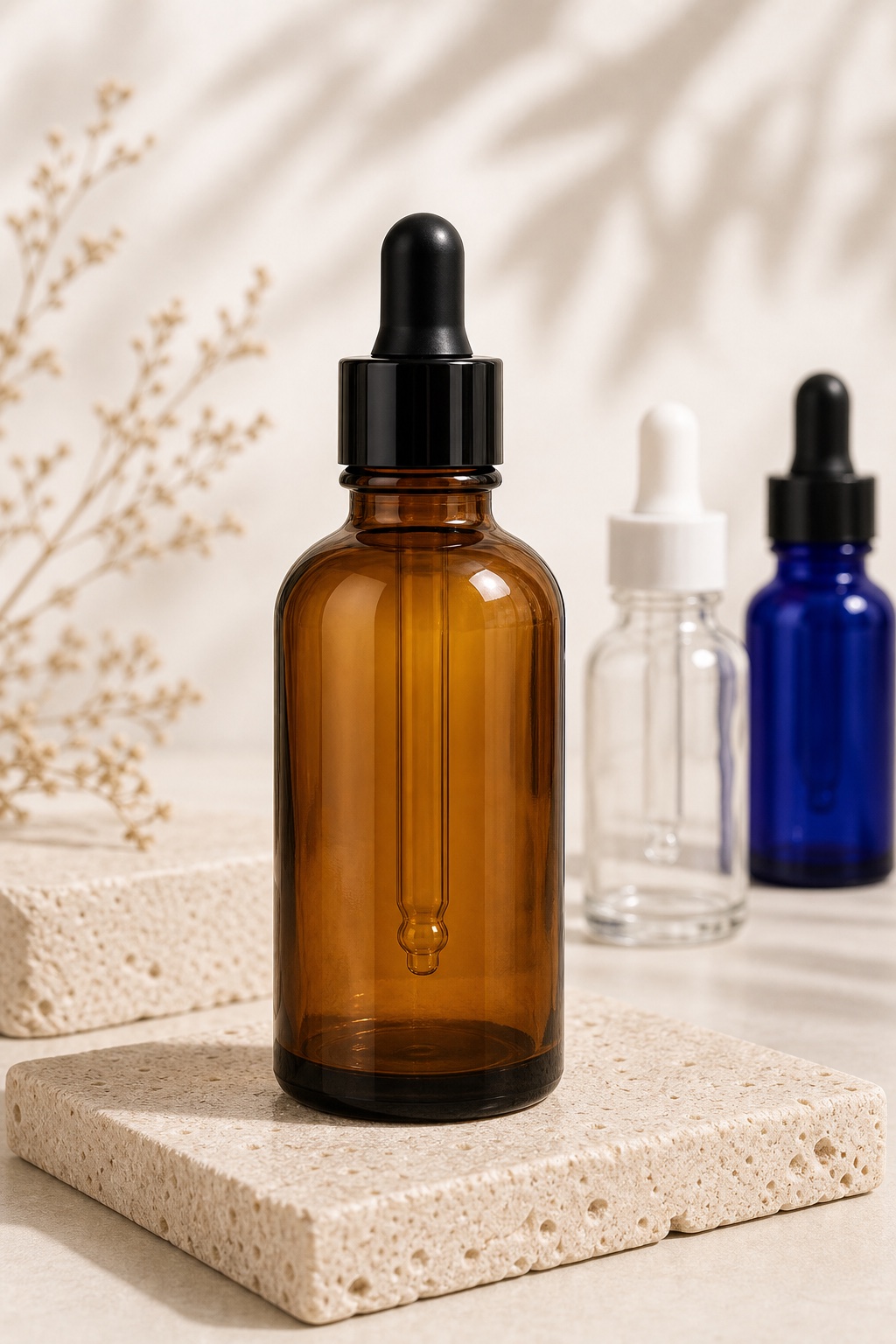 Boston Round Glass Dropper Bottle product view